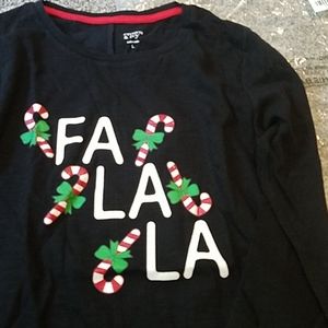 BNWT - Girl's 3/4 sleeve Christmas shirt